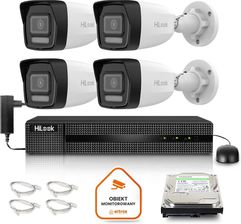 Zdjęcie Hilook Zestaw Monitoringu By Hikvision 4 Kamer Ip Ipcam-B6-30Dl 6Mp Poe (Z48340B4) - Zawiercie