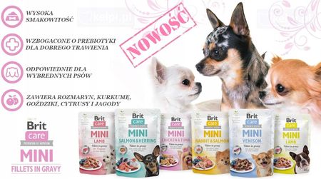 Brit Care Dog Mini Puppy Lamb Fillets In Gravy 10x85G - zdjęcie 4