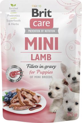 Brit Care Dog Mini Puppy Lamb Fillets In Gravy 10x85G - zdjęcie 2