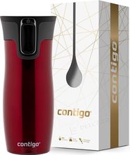 Kubek termiczny Contigo West Loop 2.0 470 ml czerwony + Pudełko