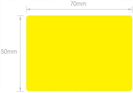 Etykiety termiczne Niimbot 70x50 mm 150 szt. żółte, do B3S - zdjęcie 2