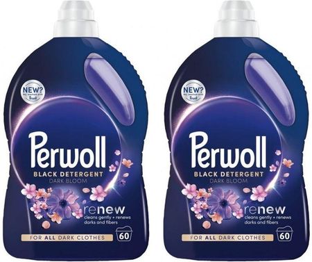 Perwoll Płyn do prania tkanin ciemnych Dark Bloom (60 prań) Zestaw 2 x 3 l