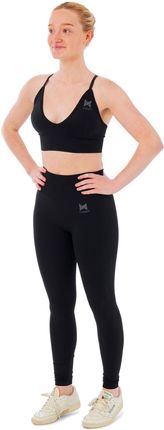 Damski zestaw sportowy Xtreme - legginsy + biustonosz sportowy - Czarny | Więcej sportu za mniej!