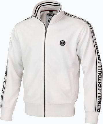 Bluza męska Pitbull Trackjacket Tape Logo Terry Group off white | WYSYŁKA W 24H | 30 DNI NA ZWROT Zima 2024