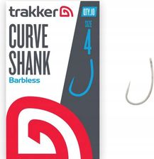 Trakker Haczyki Karpiowe Bezzadziorowe Curve Shank Hooks Barbless R. 4 227103