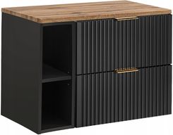 Comad Zestaw Adb B 81-01 80cm (Szafka + Regał + Blat) Wotan Czarny