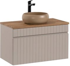 Comad Zestaw Icc B Wiki-Mc 80cm (Szafka + Blat+ Umywalka) Kaszmirowy