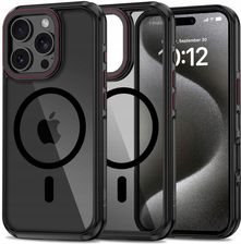Tech Protect Etui Maghybrid Magsafe Do Apple Iphone 16 Pro Max Czarno Czerwony