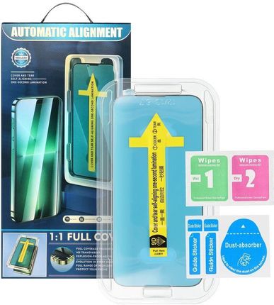 5D Full Glue Tempered Glass Do Iphone 16 Czarny + Aplikator - zdjęcie 2