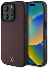 Mercedes Mehmp16X23Rbarr Iphone 16 Pro Max 6 9 Czerwony Red Hardcase Textured And Plain Leather Magsafe