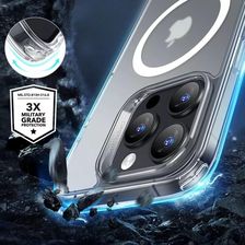 Zestaw Etui + Szkło Hartowane Esr Classic Hybrid Halolock Tempered Glass Do Iphone 16 Pro Max Magsafe Półprzezroczysto Białe