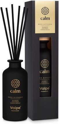 Dyfuzor zapachowy z patyczkami czarny CALM 80ml do 8 tyg. Valpe