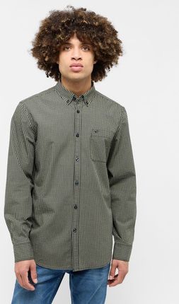 MUSTANG CHESTER GINGHAM MĘSKA KOSZULA W KRATĘ KRATA NA GUZIKI ELEGANCKA GREEN CHECK 1015613 12636