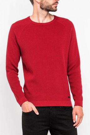 LEE CREW NECK KNIT MĘSKI SWETER RHUBARB RED L83DOCGB