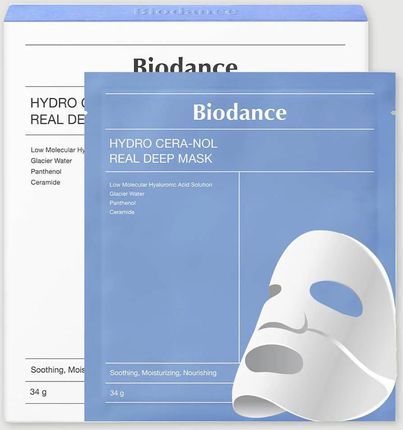 BIODANCE Hydro Cera-nol Real Deep Mask, zestaw 4x 34g