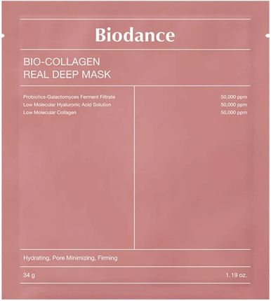BIODANCE Bio-Collagen Real Deep Mask, 34g - kolagenowa maska do twarzy