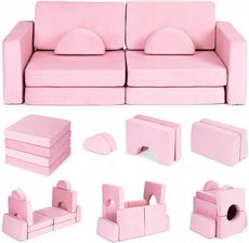 Zdjęcie Ecotoys Sofa Składana Modułowa Dla Dzieci Duża 2 Osobowa Diy 10 Miękkich Po - Sośnicowice