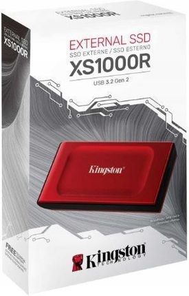 Dysk zewnętrzny Kingston Xs1000 2Tb Usb C Usb 3.2 Gen 2 Red