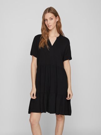 Letnia Sukienka w Stylu Casual na stanach Midi Dress Bluzka z Falbankami i Dekoltem V. | 40