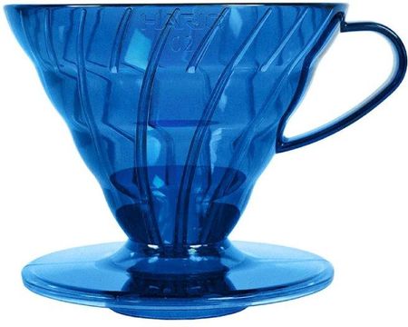 Hario Plastikowy Drip V60 02 Ocean Blue Niebieski