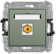Karlik Gniazdo Rca (Typu Cinch) Pojedyńcze Szałwiowy Mini 61Mgrca-1