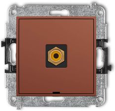 Karlik Gniazdo Rca (Typu Cinch) Pojedyńcze Terakota Icon 63Igrcabo-1