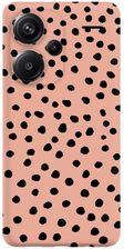 Pieceofcase Etui Czarne Matowe Z Nadrukiem Xiaomi Redmi Note 13 Pro Plus 5G Kropki Boho