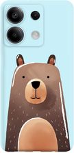 Pieceofcase Etui Czarne Matowe Z Nadrukiem Xiaomi Redmi Note 13 Pro 5G Niedźwiadek