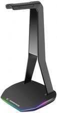 Zdjęcie Stojak na słuchawki Rampage TOWER T14 gamingowy RGB, hub 2x USB, czarny - Koziegłowy