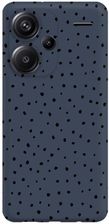 Pieceofcase Etui Czarne Matowe Z Nadrukiem Xiaomi Redmi Note 13 Pro Plus 5G Kropki Tiny Dots
