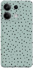 Pieceofcase Etui Czarne Matowe Z Nadrukiem Xiaomi Redmi Note 13 5G Kropki Tiny Dots