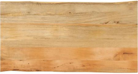 vidaXL Blat Stołu 120X60X2,5 Cm Naturalna Krawędź Lite Drewno Mango