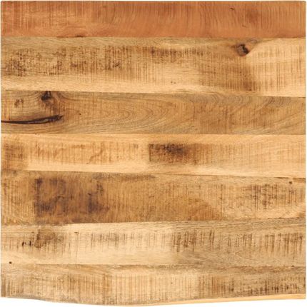 vidaXL Blat Stołu 80X80X2,5Cm Naturalna Krawędź Surowe Drewno Mango