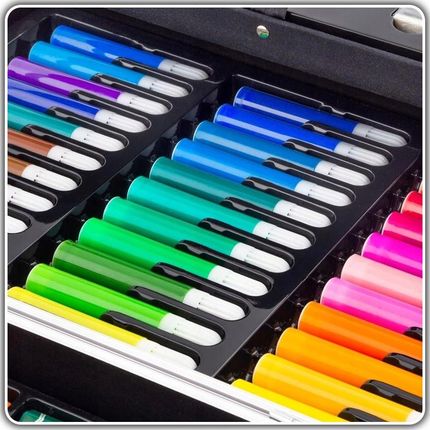 Zestaw Artystyczny Do Malowania Dla Dzieci Walizka Mazaki Kredki