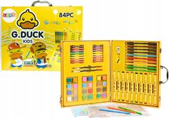 Zdjęcie Leantoys Zestaw Do Malowania Dla Dzieci Artystyczny Szkoły Kredki Farby Walizka - Bisztynek