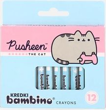 Zdjęcie Pusheen Kredki Świecowe Bambino 12 Kolorów - Drobin