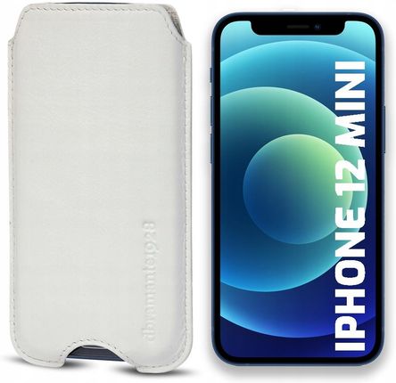Dbramante1928 Skórzane Etui Case Wsuwka Na Karty Do Iphone 12 Mini Biały
