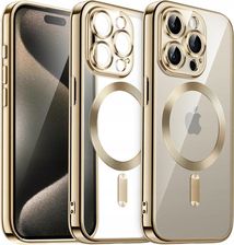 Etui Chromowane Obudowa Z Ochroną Wyspy Aparatów Case Do Iphone 15 Pro