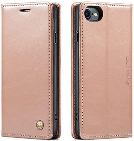 Étui Portefeuille Pour IPhone 17 - Cuir PU Vintage, 2 Fentes Cartes, Support Intégré, Couleur Café