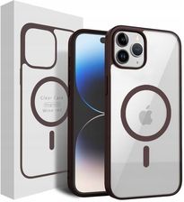 Etui Clear Case Kompatybilny Z Magsafe Do Iphone 15 Pro Wine Red