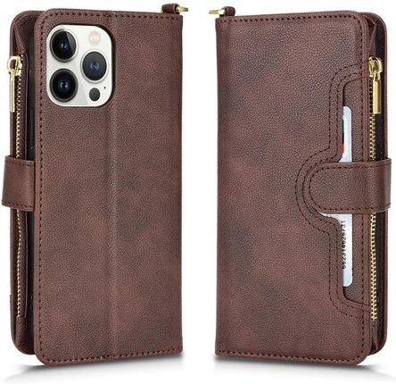 Etui Case Pokrowiec Futerał Z Klapką Do Apple Iphone 11 Pro Brązowy - zdjęcie 2