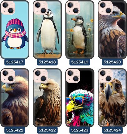Etui Do Iphone 13 Mini Ptaki Ptaszki Tukan Kruk Orzeł Paw Struś - zdjęcie 3