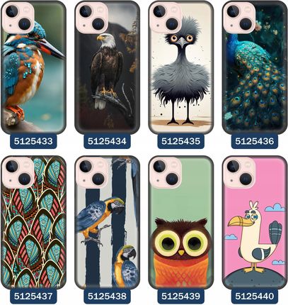 Etui Do Iphone 13 Mini Ptaki Ptaszki Tukan Kruk Orzeł Paw Struś - zdjęcie 4