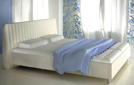 M&K Foam Koło łóżko 80265 tapicerowane