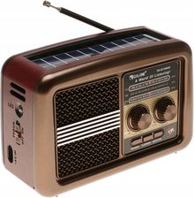 Zdjęcie Radio RETRO Przenośne Głośnik TF MP3 USB Solar BLUETOOTH LATARKA 3871 - Kraków