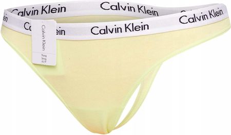 Calvin Klein Stringi Damskie Thong Neon Green r.XS