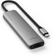 Satechi 7-in-1 USB-C Slim Multiport Adapter with Ethernet - Space Grey (STP7SM)