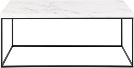 Actona Group A S Stolik Kawowy Barossa 110X55 Czarny Mat Biały Marmur Carrara - zdjęcie 4