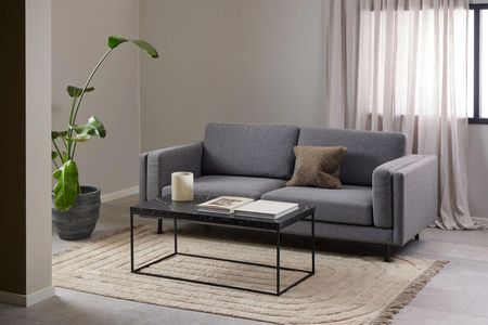 Actona Group A S Stolik Kawowy Barossa 110X55 Czarny Mat Czarny Marmur Marquina - zdjęcie 3