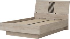 Zdjęcie Liveo Łóżko Mati Mi18 140X200 Dąb Cremona Cotta Czarny Z Pojemnikiem - Świnoujście